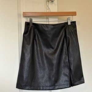 Black Pleather Skirt